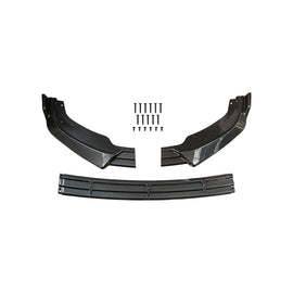 NINTE For 2010 - 2013 Infiniti G37 Sedan ABS 3 Pieces Front Bumper Lip Splitter Front Bumper Lip Spoiler Air Chin Body Kit Splitter - NINTE