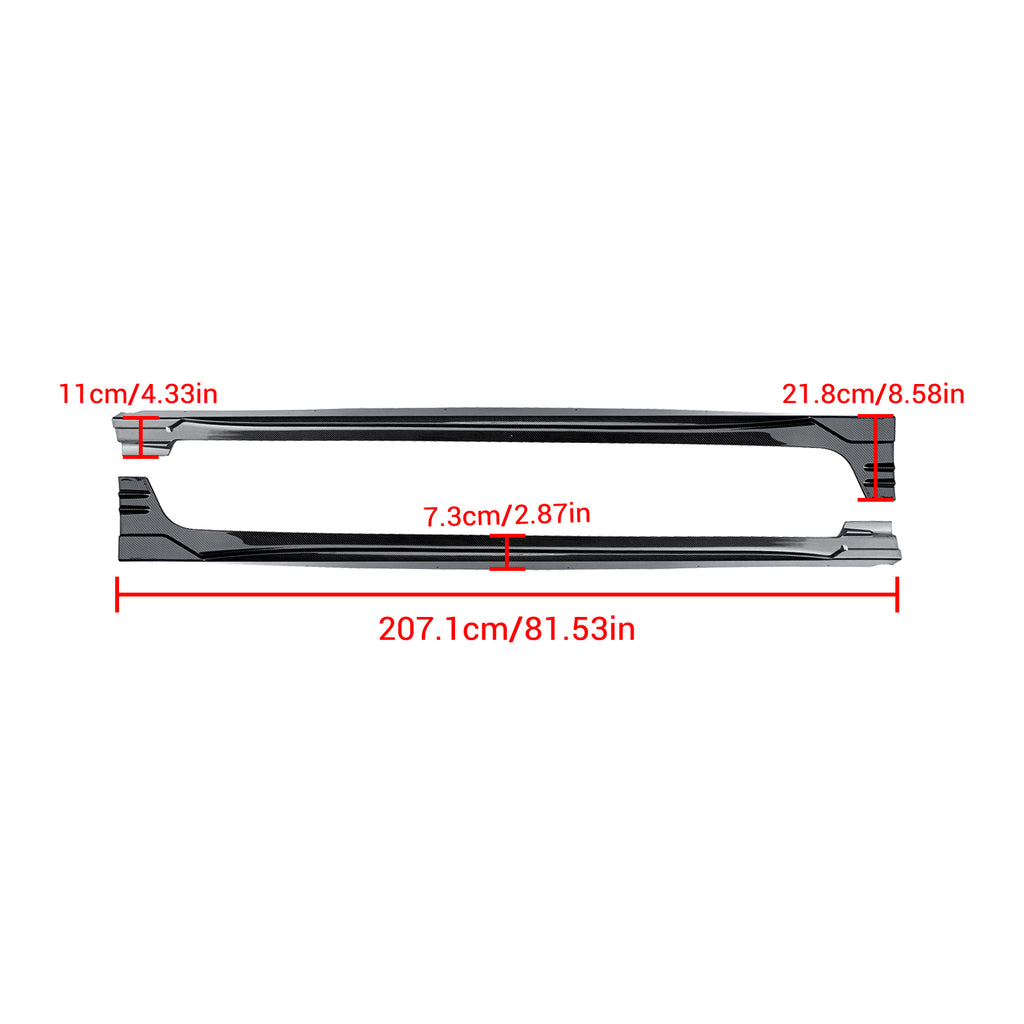 NINTE For 2016-2024 Chevrolet Malibu Factory Style Side Skirts ABS Painted Extension Panel Splitters