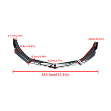 Cargar imagen en el visor de la galería, NINTE For 2016-2024 Chevrolet Malibu Front Lip ABS 3PCs Front Bumper Splitters