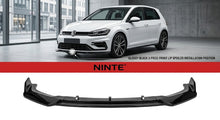 Charger l'image dans la galerie, NINTE Front Bumper Lip Splitter Kit Fit For VW Golf 7 2013-2020 Painted Gloss Black 3-Piece Sport Style Without Logo