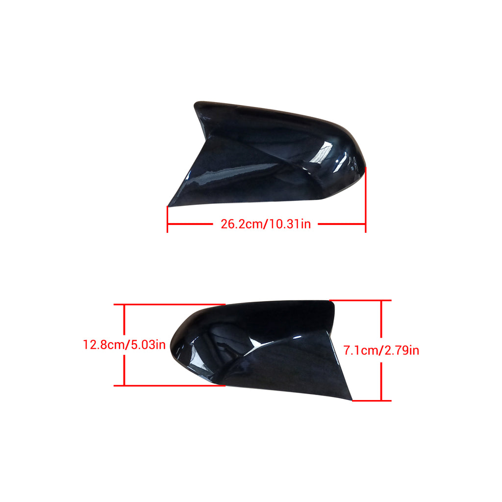 NINTE For 2018-2024 TOYOTA CAMRY M STYLE SIDE MIRROR COVER ADD ON OVERLAYSGLOSS BLACK