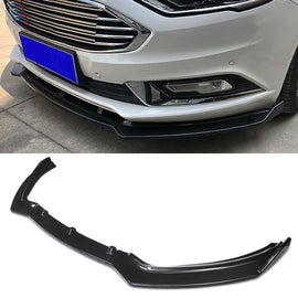 NINTE For 2019 - 2021 Ford Fusion Mondeo Front Bumper Lip Splitter 3 Pieces ABS - NINTE