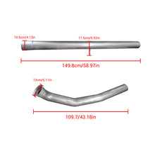 Load image into Gallery viewer, NINTE 4&quot; 2007.5-2012 6.7 Cummins DPF Delete Race Pipe For Dodge Ram 2500/3500