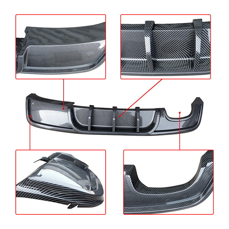 NINTE Rear Diffuser Lip For 07-13 BMW E82 M Sport 125i 128i