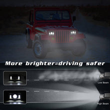 Charger l&#39;image dans la galerie, NINTE 4x6 Inches Square LED Trunk Headlights 