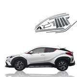 Toyota C-HR 2017-2019 Black Titanium Stainless Steel Window Bright Sequin Moulding Trim