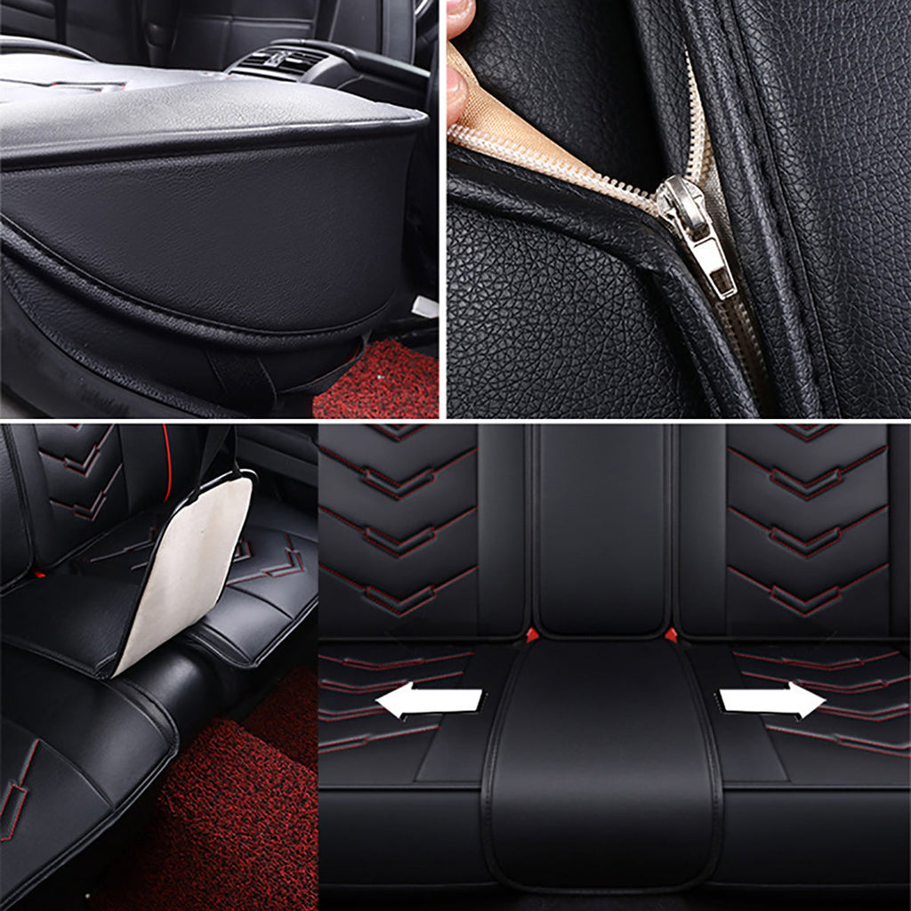 Ninte Universal Seat Cover Full Set Luxury Style Interior Protector Cushion Covers