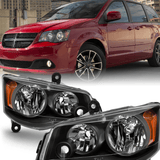 11-17 Dodge Grand Caravan 08-16 Chrysler Town&Country Amber Headlight Lamp