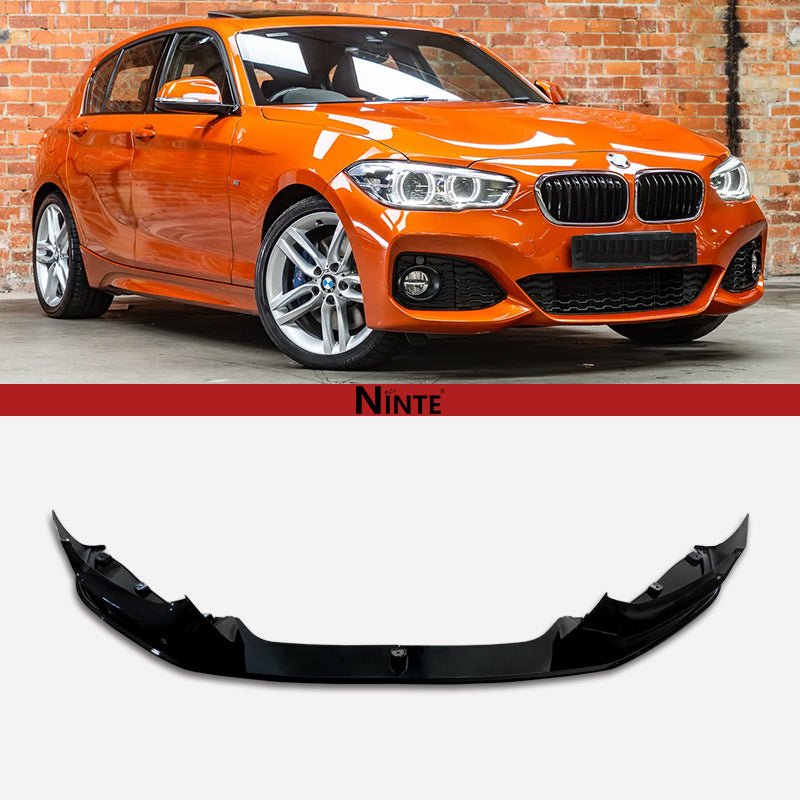 NINTE Front Lip For 2015 - 2019 BMW 1 Series F20 F21 M Sport - NINTE