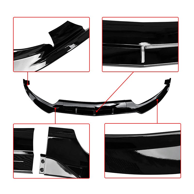 NINTE Front Lip For 2015 - 2018 Mercedes Benz C - Class W205 Sport Bumper Splitter - NINTE