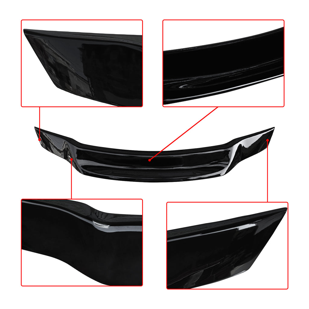 NINTE Rear Spoiler For 2006-2011 8th Honda Civic 4DR Sedan Rear Spoiler R Style ABS