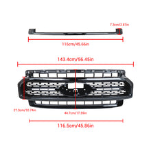 Load image into Gallery viewer, NINTE Gloss Black Grille Replacement For 20-23 Ford F250 F350 Super Duty Lariat LC3Z-8200-HA LC3Z8200HA