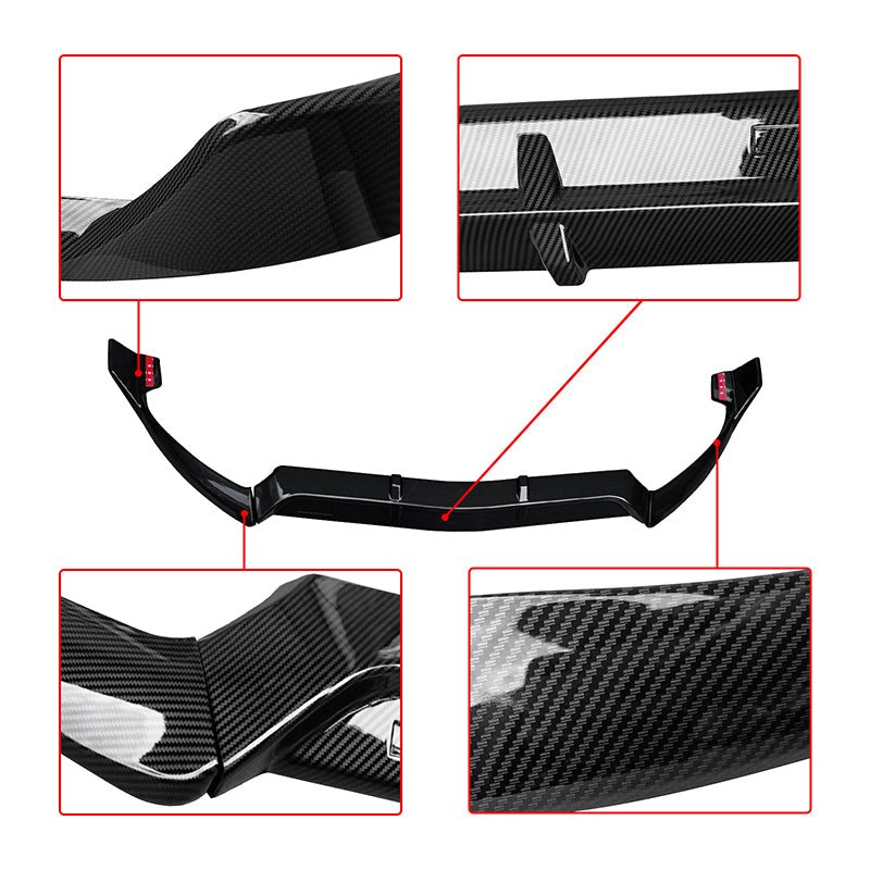 NINTE Front Lip For 2015 - 2018 Mercedes Benz C - Class W205 Sport Carbon Fiber Look - NINTE