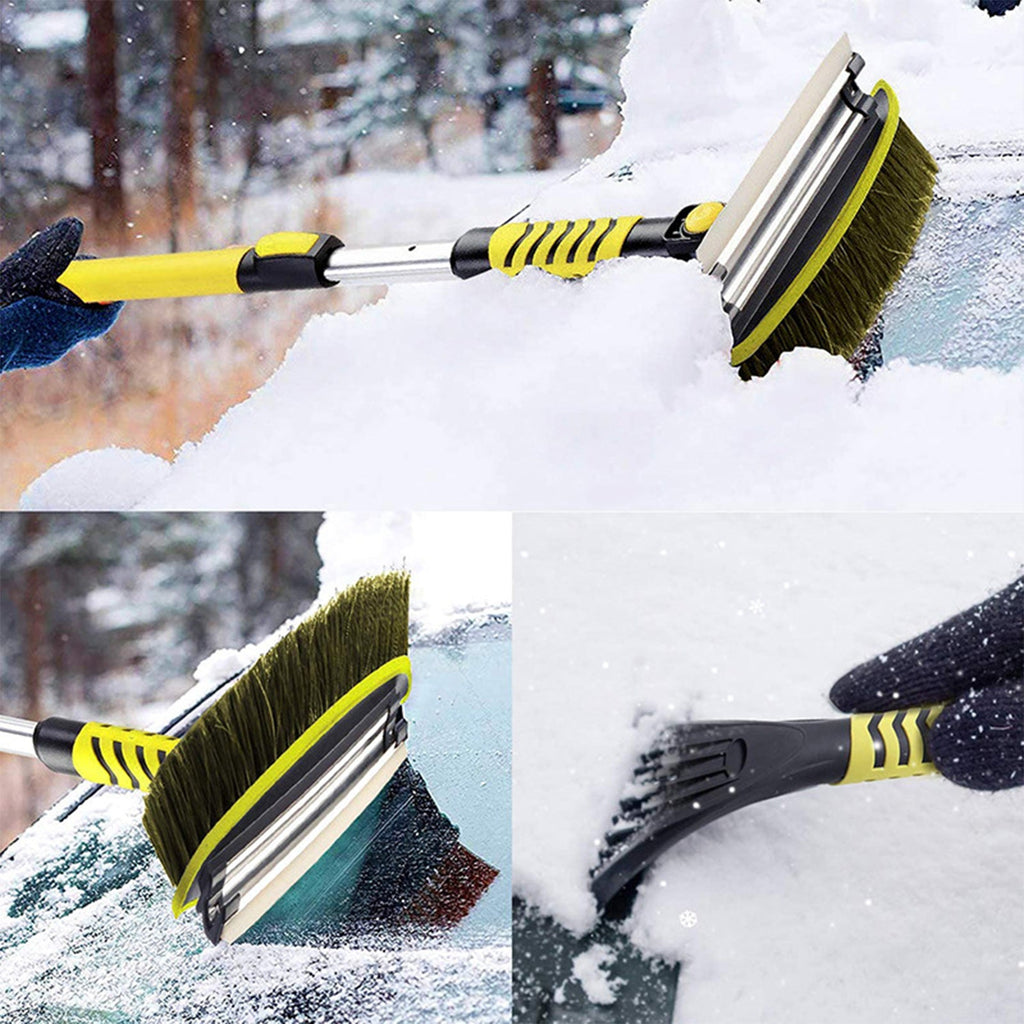 NINTE Ice Scraper for Car Windshield 34" to 41.5"Extendable Snow Brush