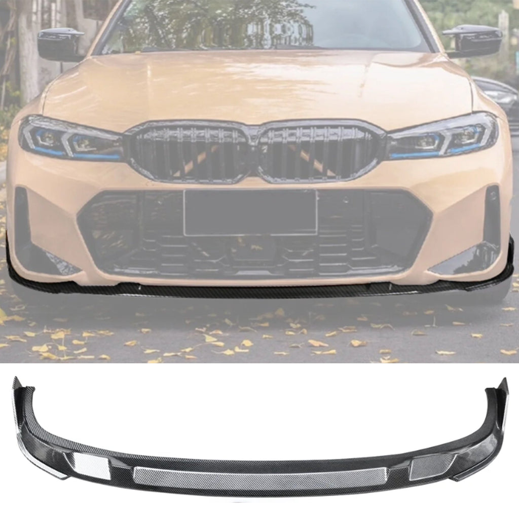NINTE Front Lip For 2023 2024 BMW 3-Series G20 M Sport ABS Front Splitter 1 Piece