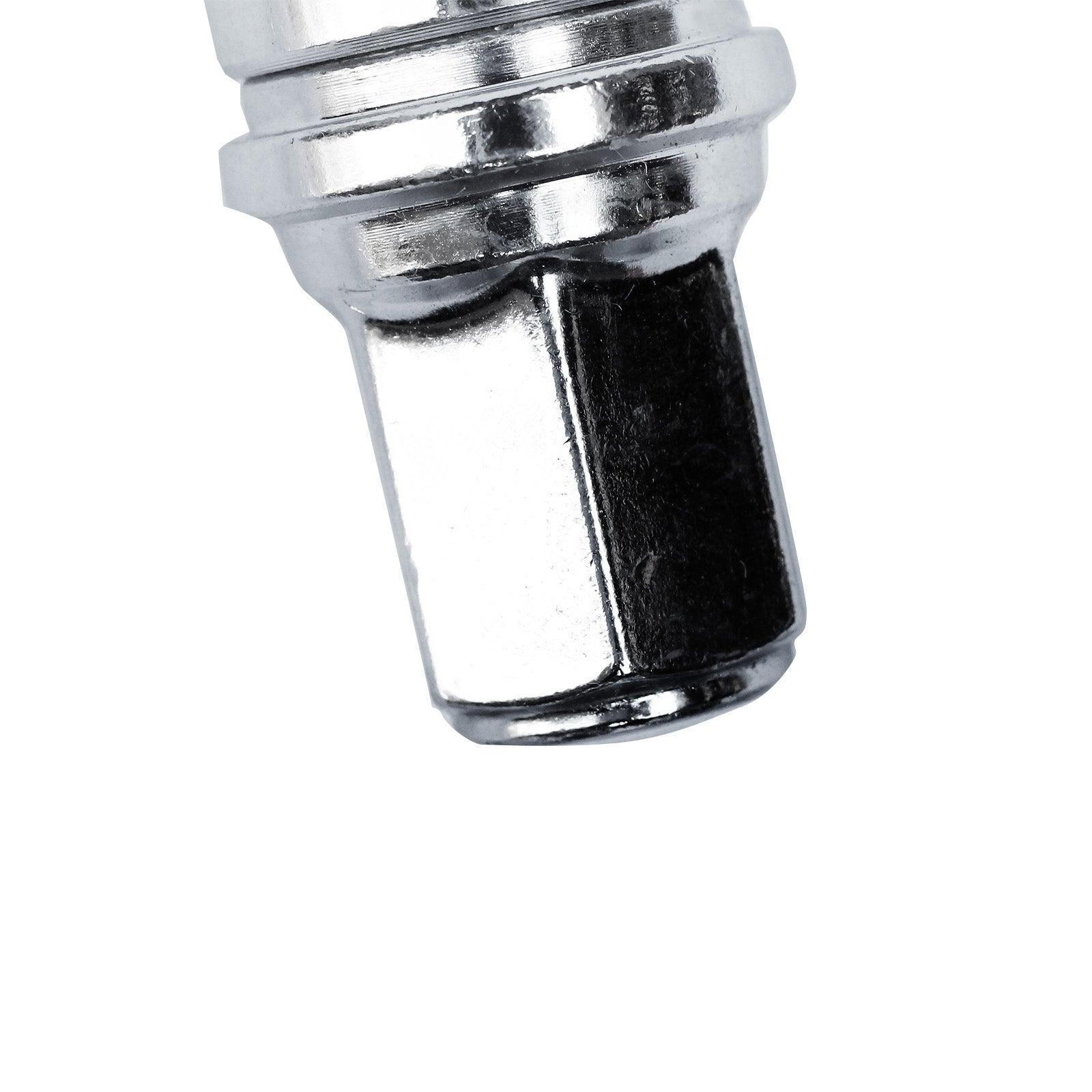 32-Pack Wheel Lug Nuts For 2017-2022 Ford F250 F350 F450 | 14x1.5 Flat Seat Chrome | Replaces HCPZ-1012-B