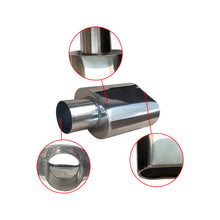 Load image into Gallery viewer, NINTE 2.5&quot; Inlet 5.5&quot; x 3&quot; Outlet 9&quot; Length Stainless Steel Rolled Edge Exhaust Tip