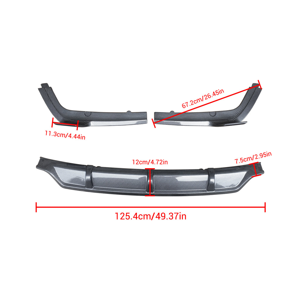 NINTE For 2019-2025 BMW X7 G07 M Sport Rear Bumper Diffuser lip ABS