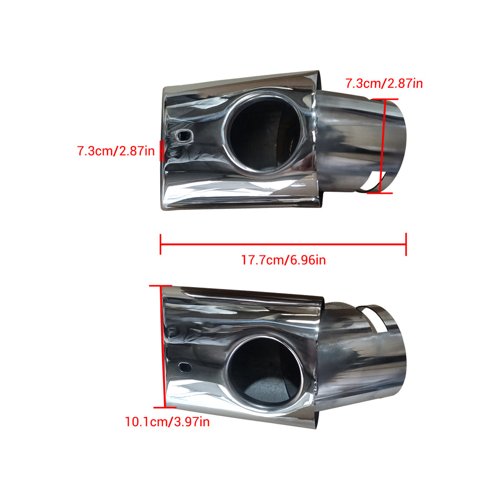 NINTE For 2005-2010 Range Rover Sport Diesel Exhaust Muffler Tail Pipe Stainless Steel Oval Tip