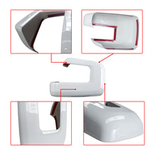 Cargar imagen en el visor de la galería, NINTE Mirror Covers For 2021-2024 Ford F-150 without Turn Signal Hole WHITE