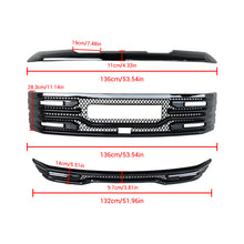 画像をギャラリービューアに読み込む, NINTE Grille Cover For 2022-2024 GMC Sierra 1500 AT4 SLT Grille Cover ABS Mesh Style with Camera Hole Non-replacement