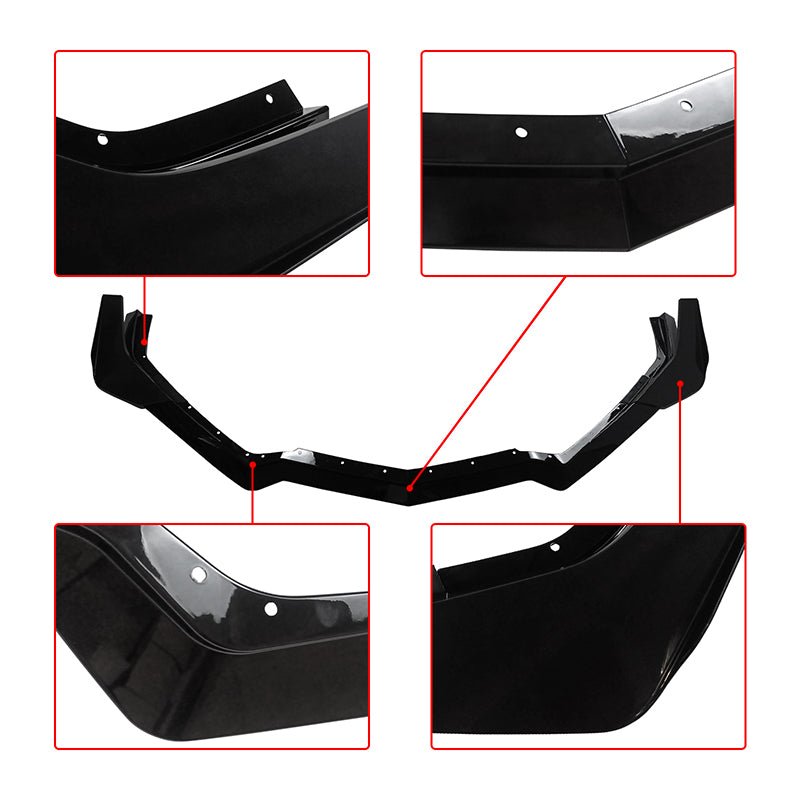 NINTE Front Bumper Lip For 2020 - 2025 Corvette C8 Z51 STG Performance Package Canard Style - NINTE