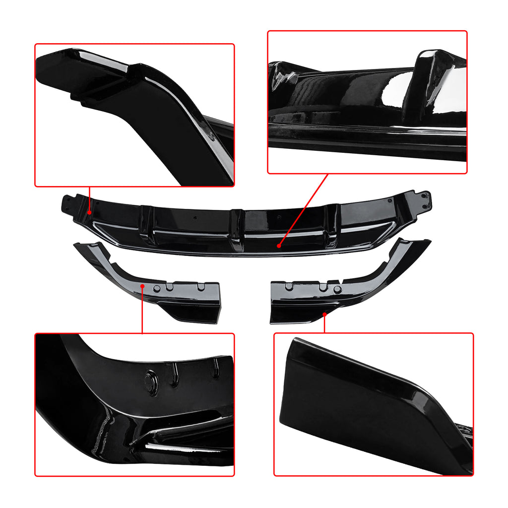 NINTE For 2019-2025 BMW G05 X5 Rear Diffuser M Sport ABS Painted Rear Bumper Lip