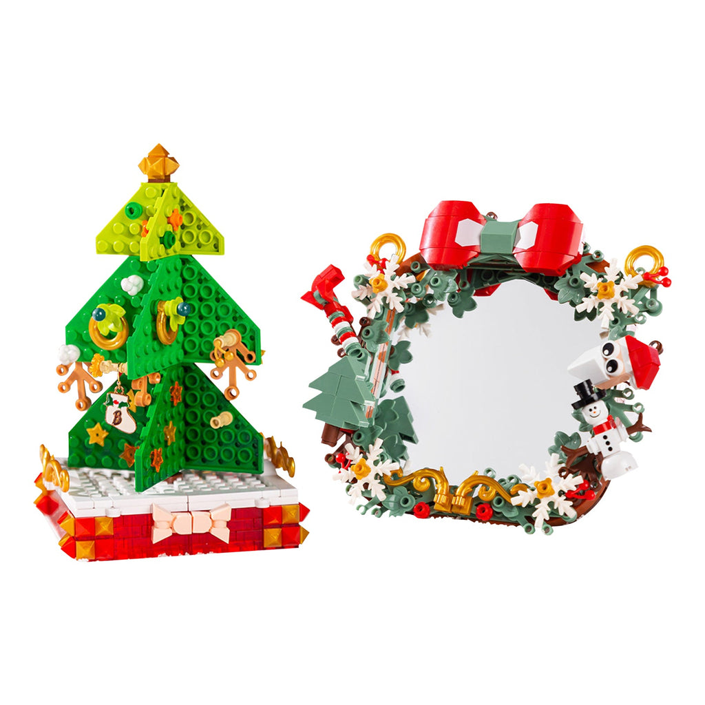 NINTE Christmas desktop puzzle assembly block toy gift