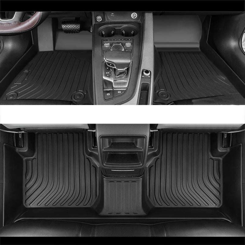 NINTE Waterproof Rubber 3D Molded Black Car Floor Mats for Tesla Model3/Y  TPE Foot Mats