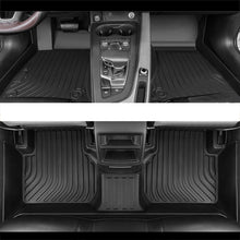 Charger l&#39;image dans la galerie, NINTE Waterproof Rubber 3D Molded Black Car Floor Mats for Tesla Model3/Y  TPE Foot Mats
