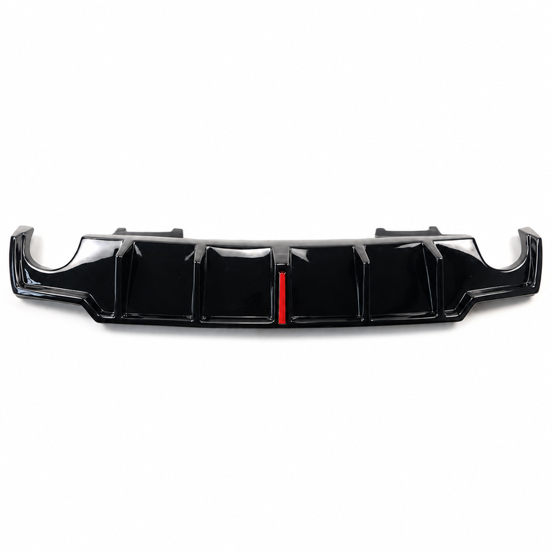 NINTE Rear Bumper Diffuser Kit Fit for Lexus IS250 IS350 2006-2013 Gloss Black LED JDM Style