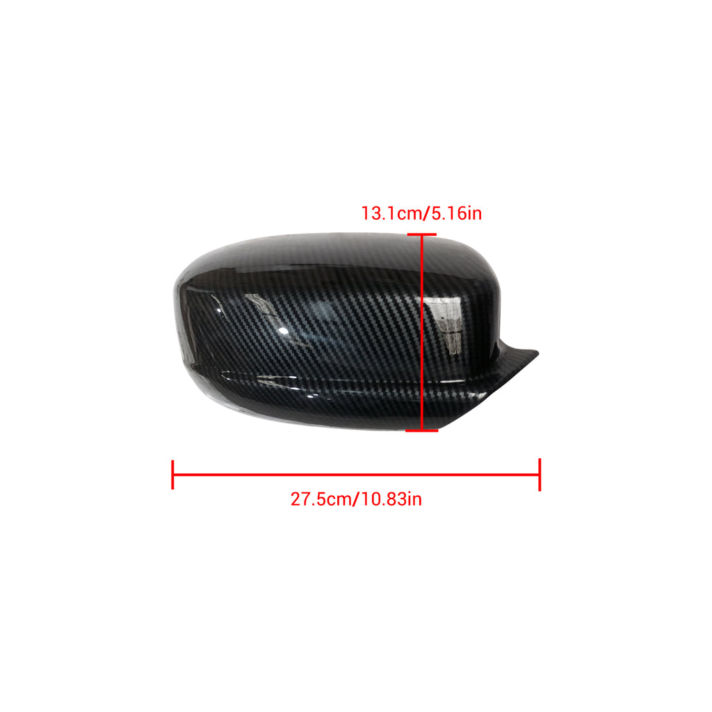 NINITE Mirror Cover For 2011-2023 Dodge Charger ABS Carbon Look Rear Vew Mirror Caps