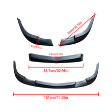 画像をギャラリービューアに読み込む, NINTE For 2005-2013 Corvette C6 Z06 ZR1 Front Bumper Lip Splitter Base Style