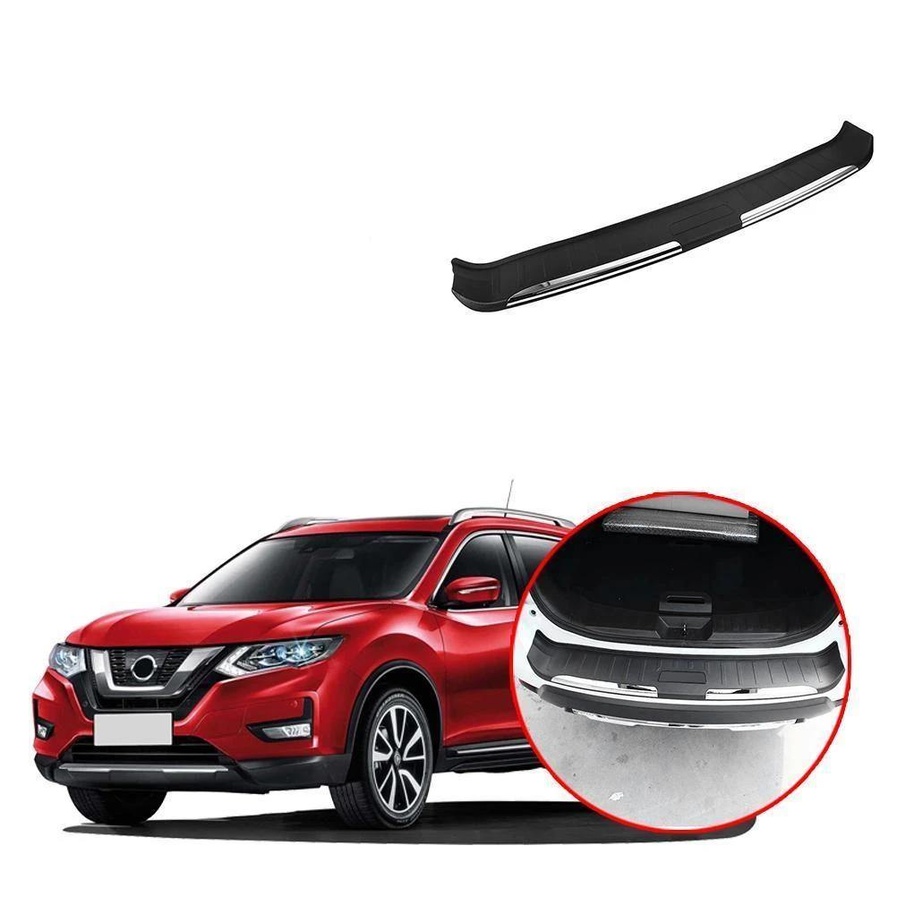 NINTE Nissan Rogue X-trail 2017-2019 Black Outer Rear Bumper Guard Plate Protector - NINTE