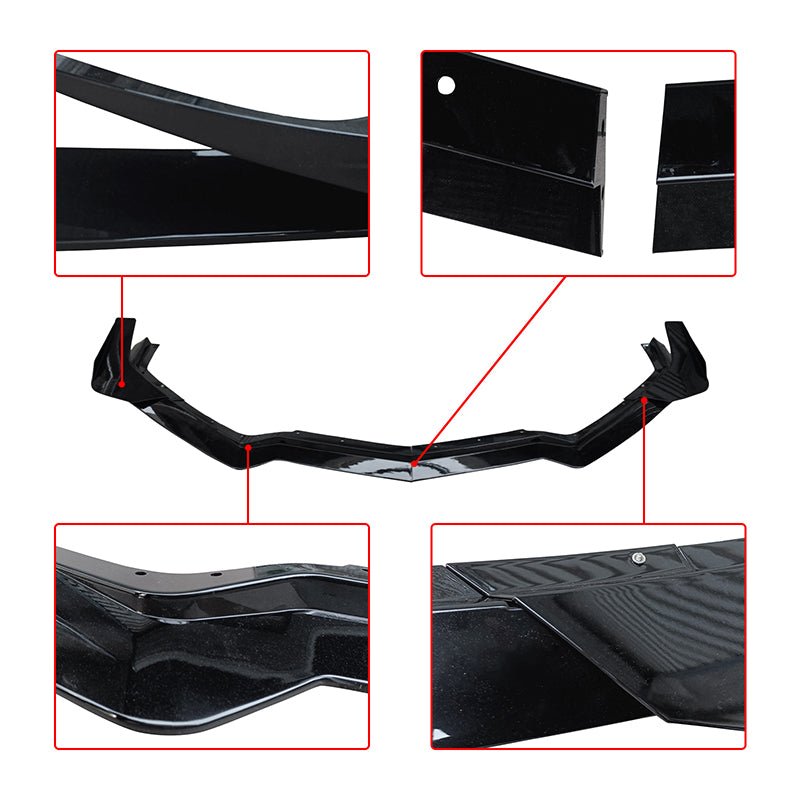 NINTE Front Bumper Lip For 2020 - 2025 Corvette C8 Z51 STG Performance Package Canard Style - NINTE