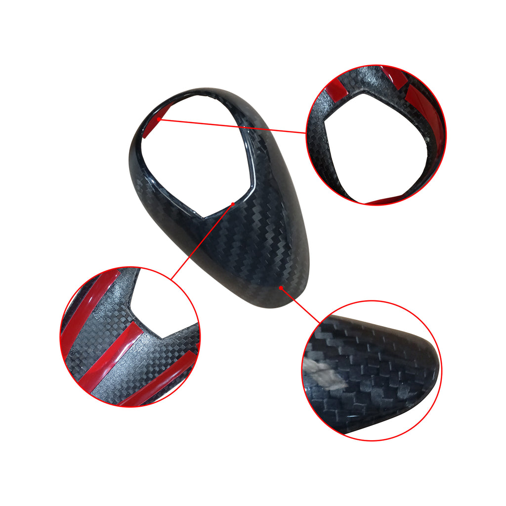 NINTE REAL CARBON SHIFT KNOB TRIM COVER FOR F87 M2 F80 M3 F82 M4 F85 X5M F86 X6M