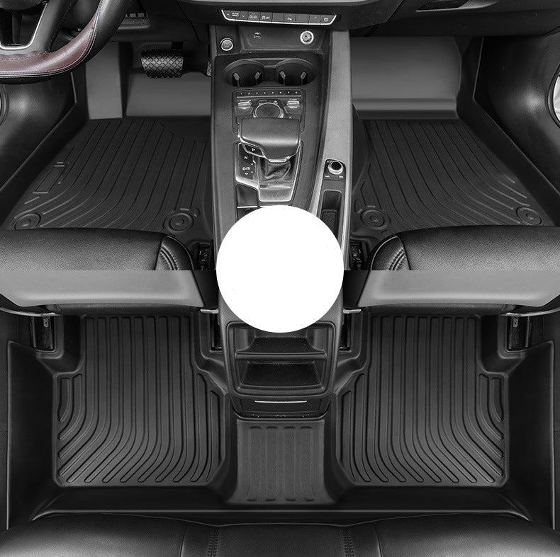 NINTE Waterproof Rubber 3D Molded Black Car Floor Mats for Tesla Model3/Y  TPE Foot Mats