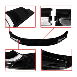 NINTE For 2011 - 2016 BMW 5 Series F10 M Sport Front Lip Bumper ABS 2Pcs Front Lip Splitter Kit - NINTE