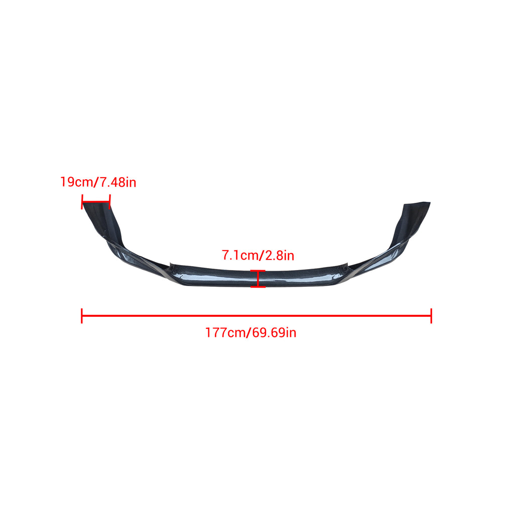 NINTE For 2013-2016 Toyota Scion FR-S FRS GT86 Front Bumper Lip Splitter Carbon Fiber Look