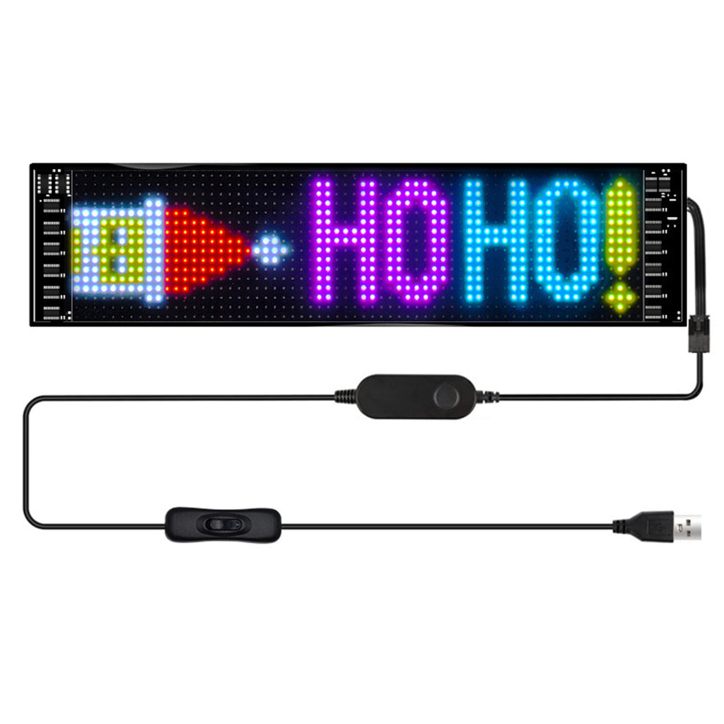 NINTE Scrolling Bright Advertising LED Signs Bluetooth App Control Custom Text Pattern Animation Programmable LED Display for Store Car Bar Hotel