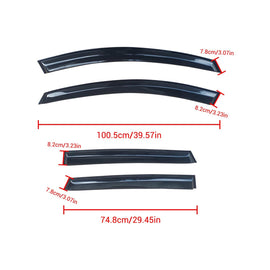 NINTE FOR 2017 - 2022 NISSAN ROGUE SPORT TRIM WINDOW VISOR RAIN GUARD DEFLECTOR - NINTE