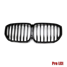 NINTE Front Kidney Grill Single Slat For 2019 - 2026 BMW X5 G05 Gloss Black - NINTE