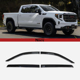 NINTE Window Rain Guards For 2019-2025 Chevy Silverado/GMC Sierra 1500