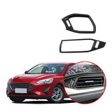 NINTE Internal Air Outlet Frame Cover For Ford Focus 4 2019-2020 2 PCS Dashboard Cover