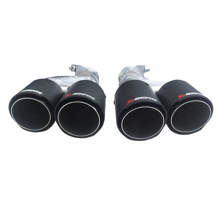 NINTE For 2022 2023 2024 2025 Honda Civic 11th Gen 6.5"Dual Rear Exhaust Tips Matte Carbon Look - NINTE