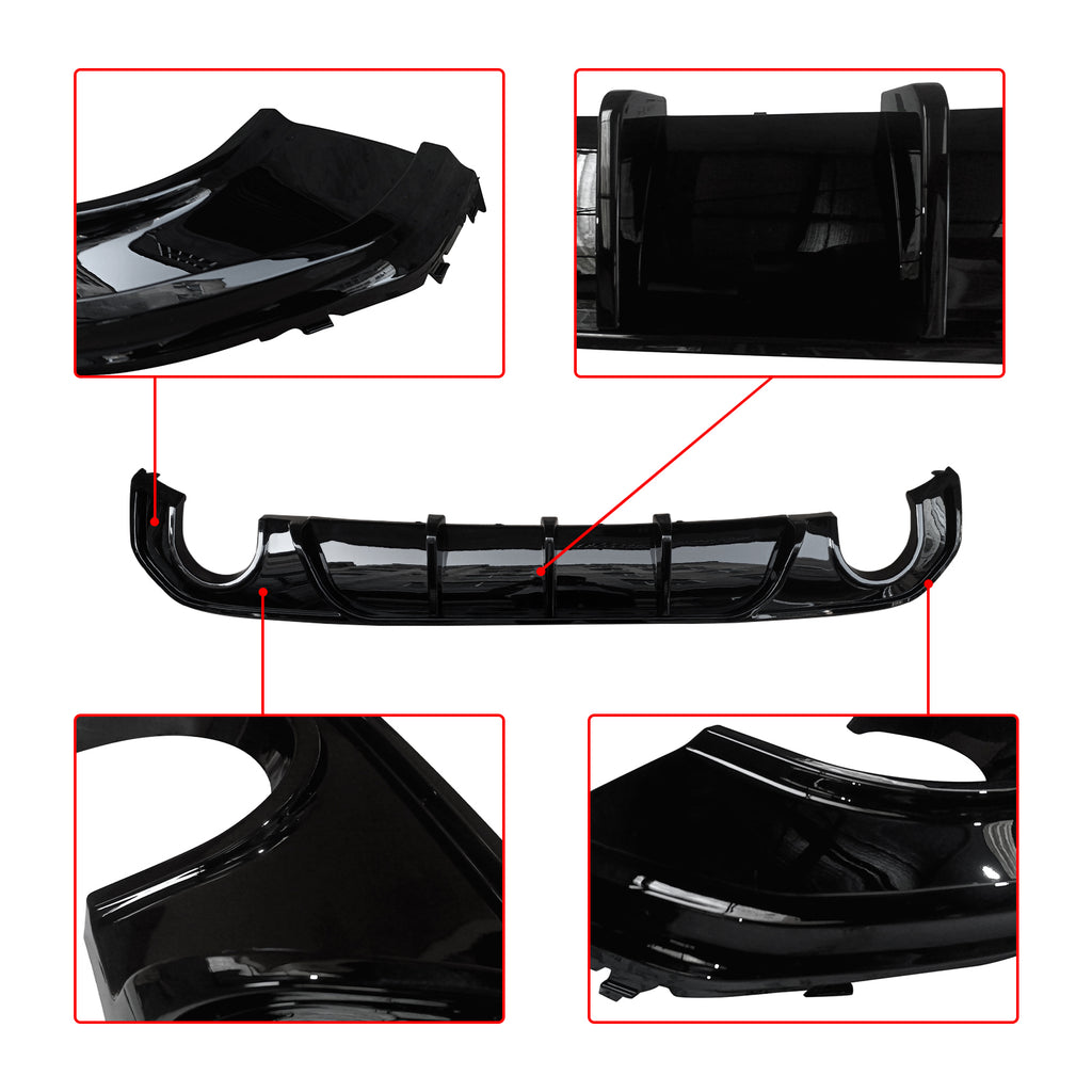 NINTE For 2022-2024 BMW 4 Series Gran Coupe G26 i4 M-Sport Rear Diffuser ABS Rear lip