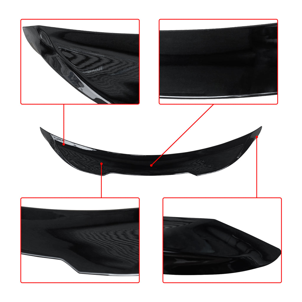 NINTE Rear Spoiler For 2018-2024 Toyota Camry TRD-Style Trunk Wing Spoiler ABS