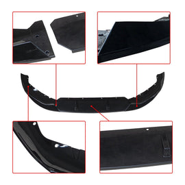 NINTE For 2021 - 2023 BMW G30 530i 540i M550i M Sport LCI FD Style Glossy Black Front Lip Splitter - NINTE