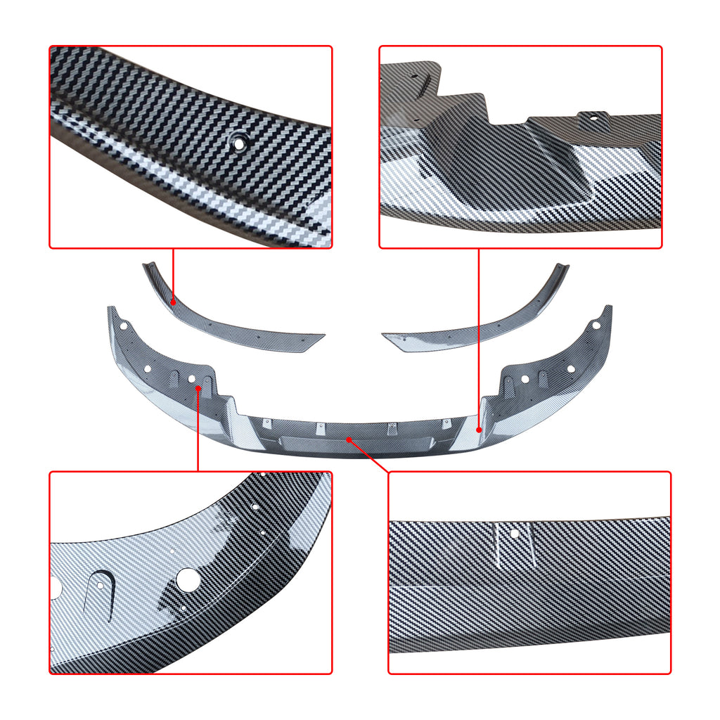 NINTE  For 2021-2025 BMW 4 Series Coupe G22 G23 M-Sport 1PC ABS Lower Splitter Front Bumper Lip