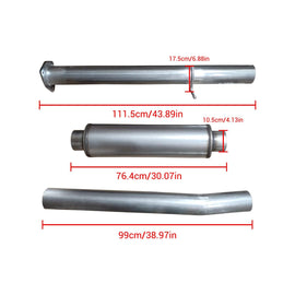 NINTE 4'' 2013 - 2018 6.7 Cummins DPF Delete Race Pipe Dodge Ram 2500/3500 - NINTE